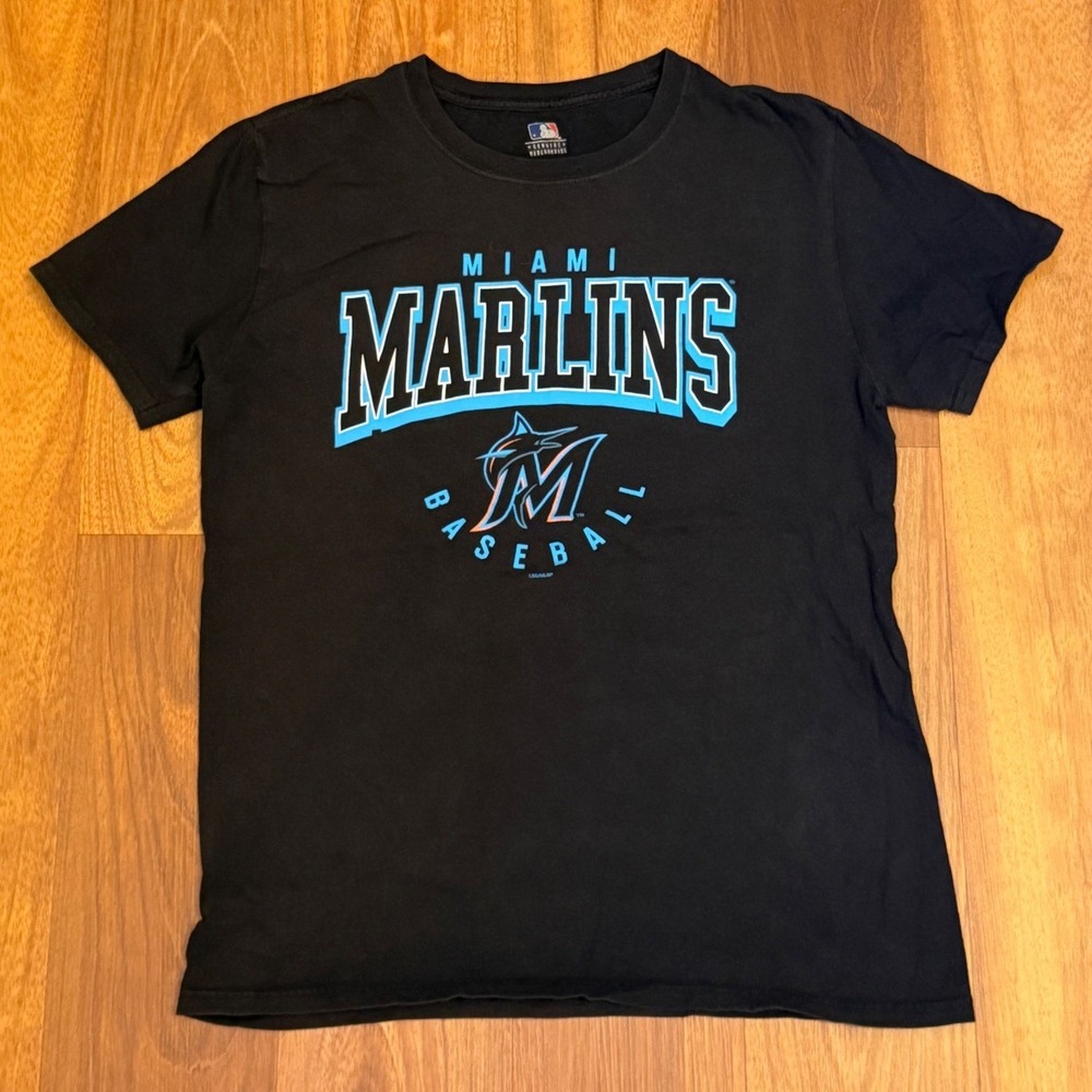 Miami Marlins MLB Baseball Graphic T-Shirt Men's Size Medium